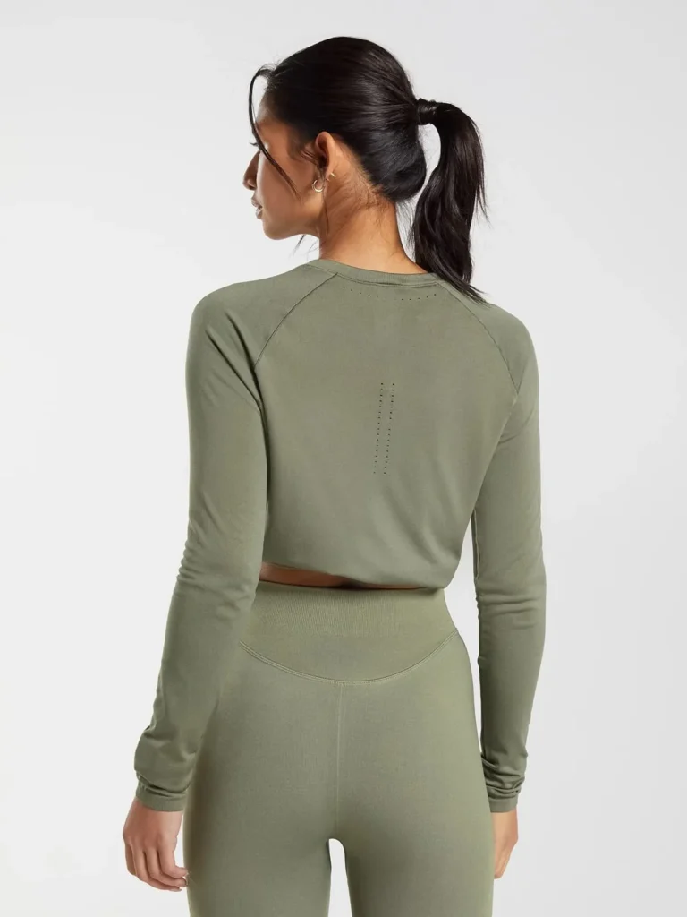 Sweat Long Sleeve Crop Top