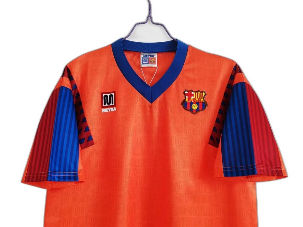 Maillot FC Barcelone Extérieur 1991/92 Orange