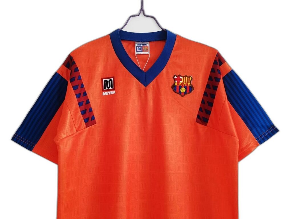 Maillot FC Barcelone Extérieur 1991/92 Orange