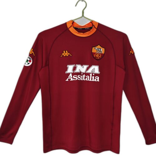 Maillot AS Roma Domicile 2001/02 - Manches Longues