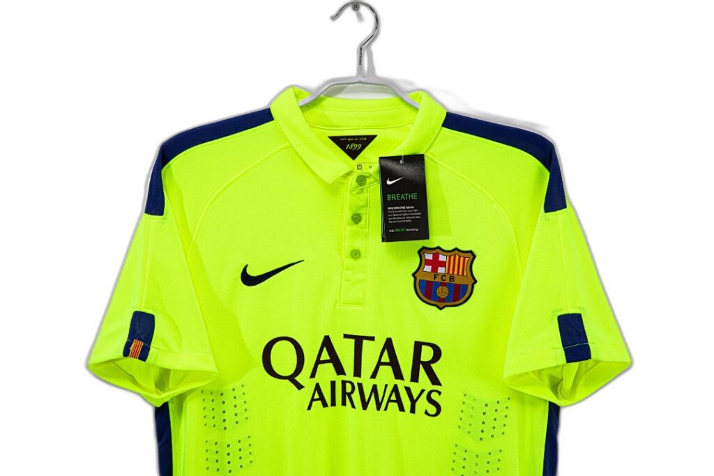 Maillot FC Barcelone Third 2014/15 Vert Fluo