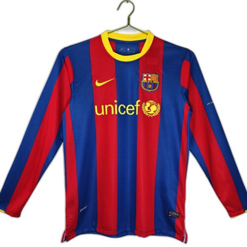 Maillot FC Barcelone Domicile 2010/11 - Manches Longues