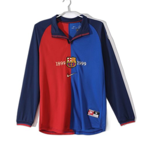 Maillot FC Barcelone Domicile 1999/00 - Manches Longues