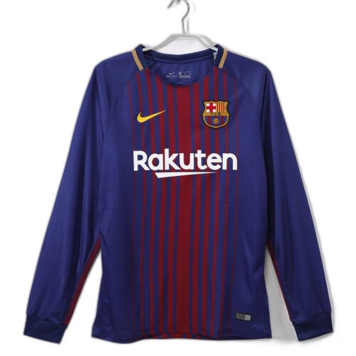 Maillot FC Barcelone Domicile 2017/18 - Manches Longues