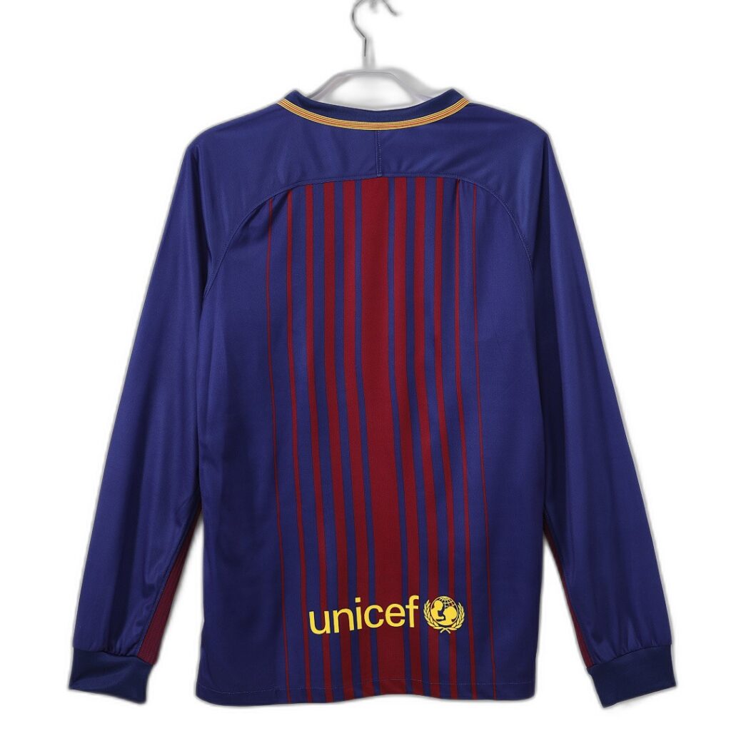 Maillot FC Barcelone Domicile 2017/18 - Manches Longues