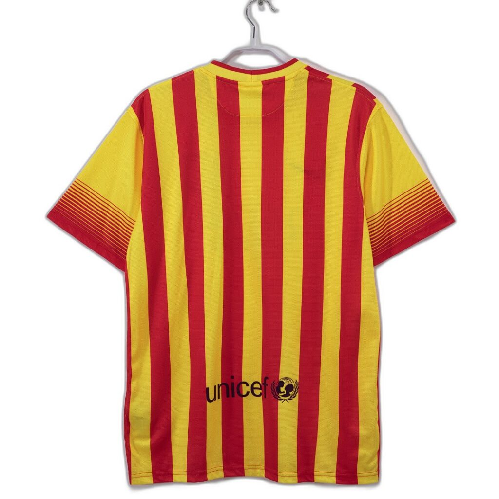 Maillot FC Barcelone Extérieur 2013/14 Jaune