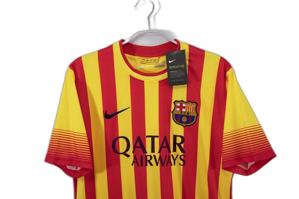 Maillot FC Barcelone Extérieur 2013/14 Jaune