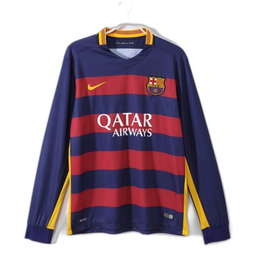 Maillot FC Barcelone Domicile 2015/16 - Manches Longues