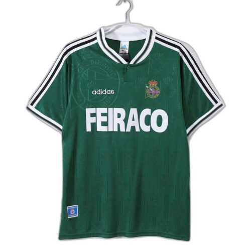 Maillot Deportivo La Coruña Extérieur 1999/00 Vert
