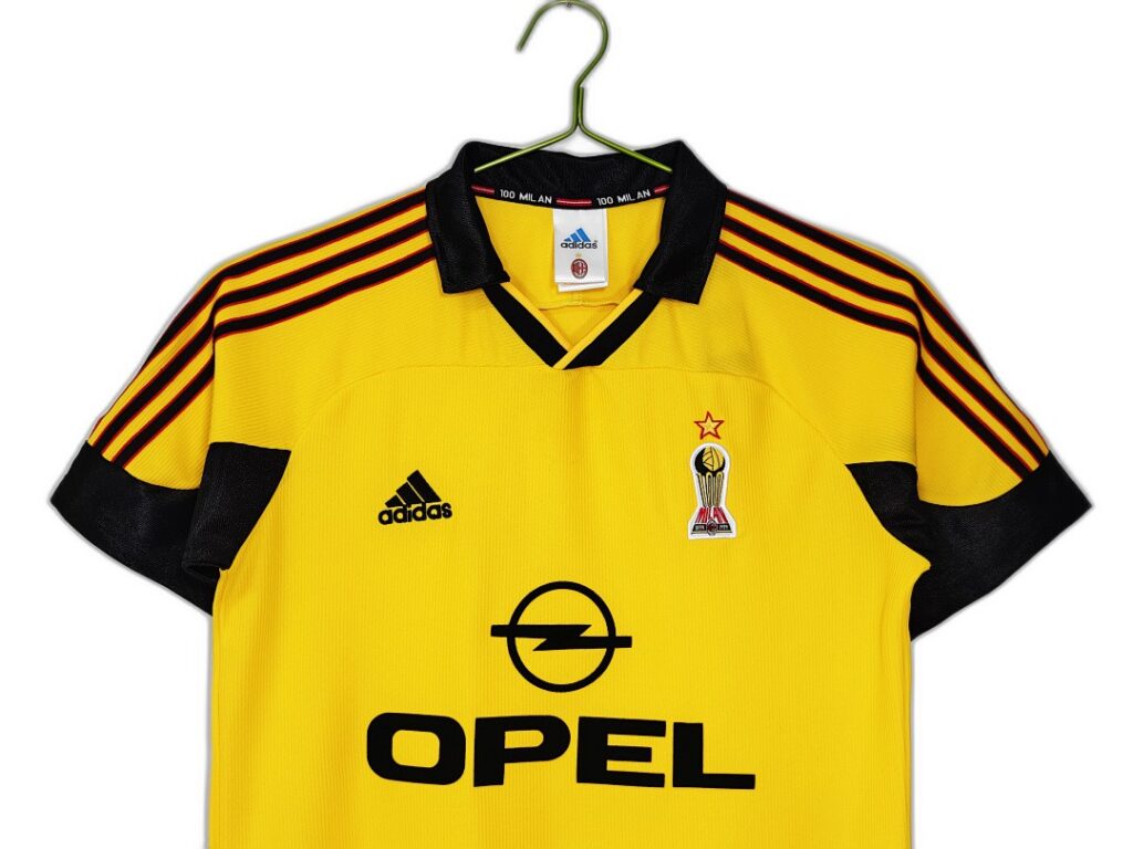 Maillot AC Milan Extérieur 1999/00 Jaune