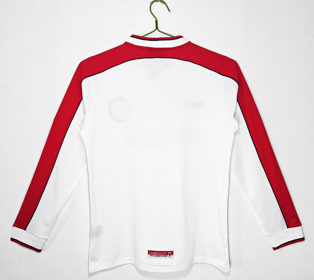 Maillot Liverpool Extérieur 1998 Blanc - Manches Longues