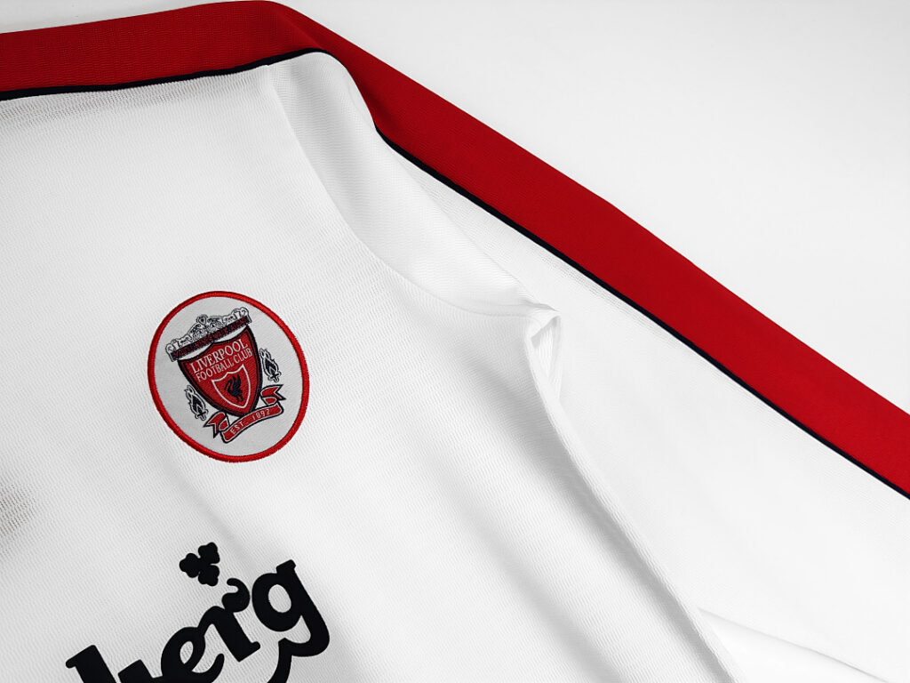 Maillot Liverpool Extérieur 1998 Blanc - Manches Longues