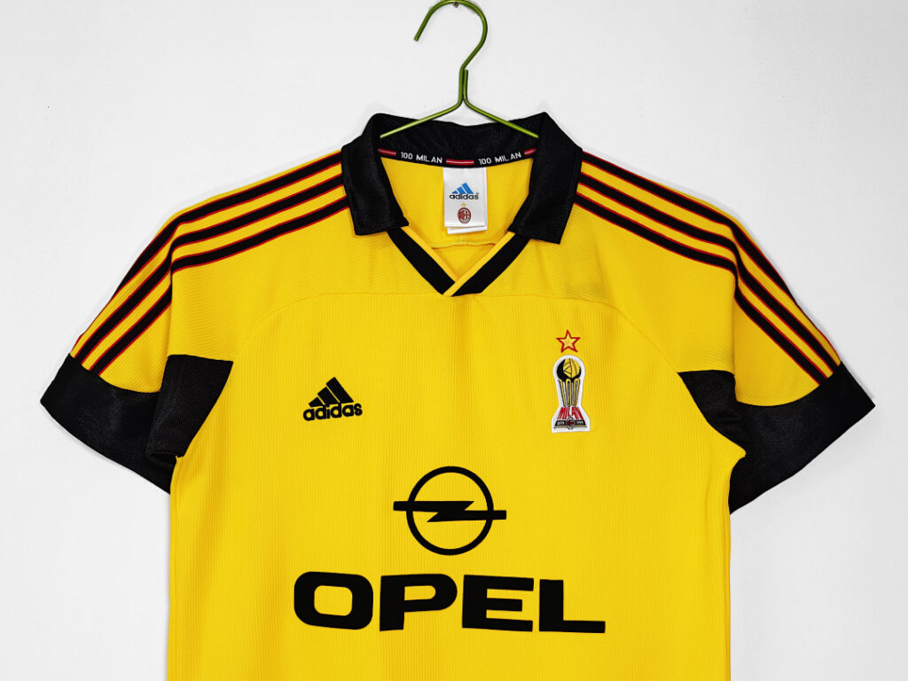 Maillot AC Milan Extérieur 1999/00 Jaune