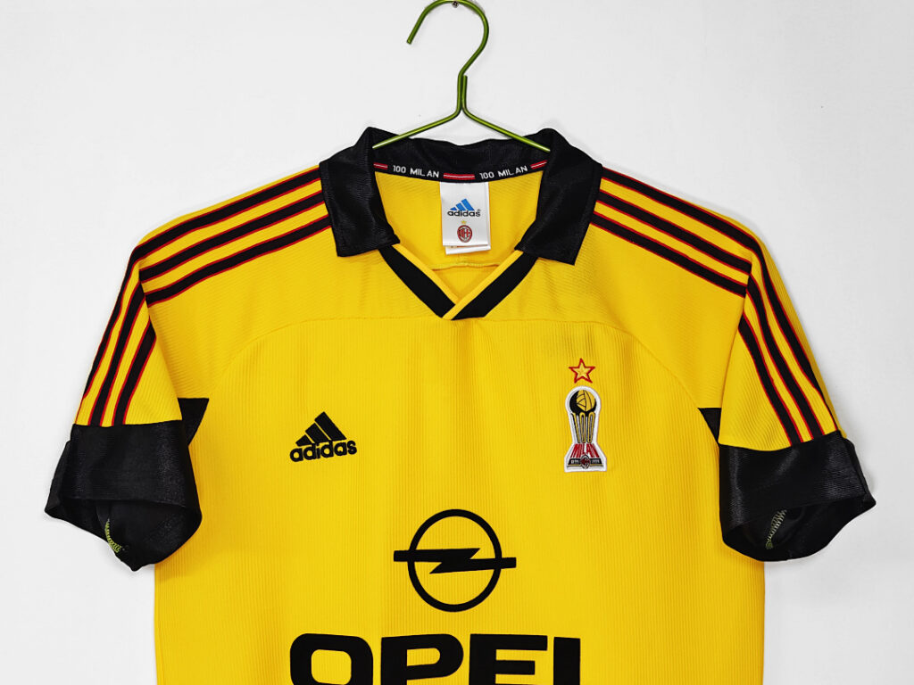 Maillot AC Milan Extérieur 1999/00 Jaune
