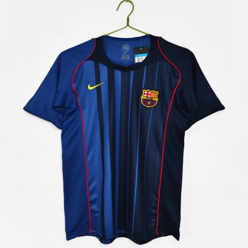 Maillot FC Barcelone Extérieur 2004/05 Bleu