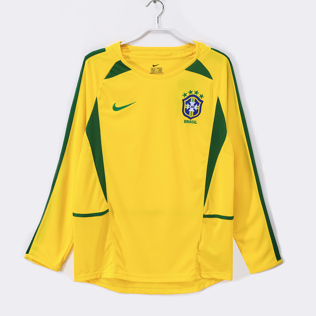 Maillot Brésil Domicile 2002 - Manches Longues