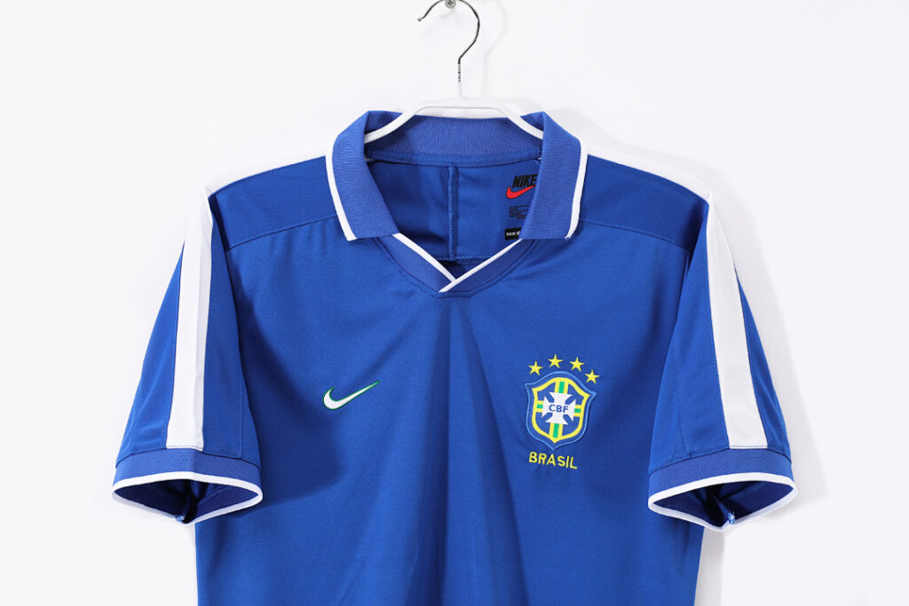 Maillot Brésil Extérieur 1997 Bleu