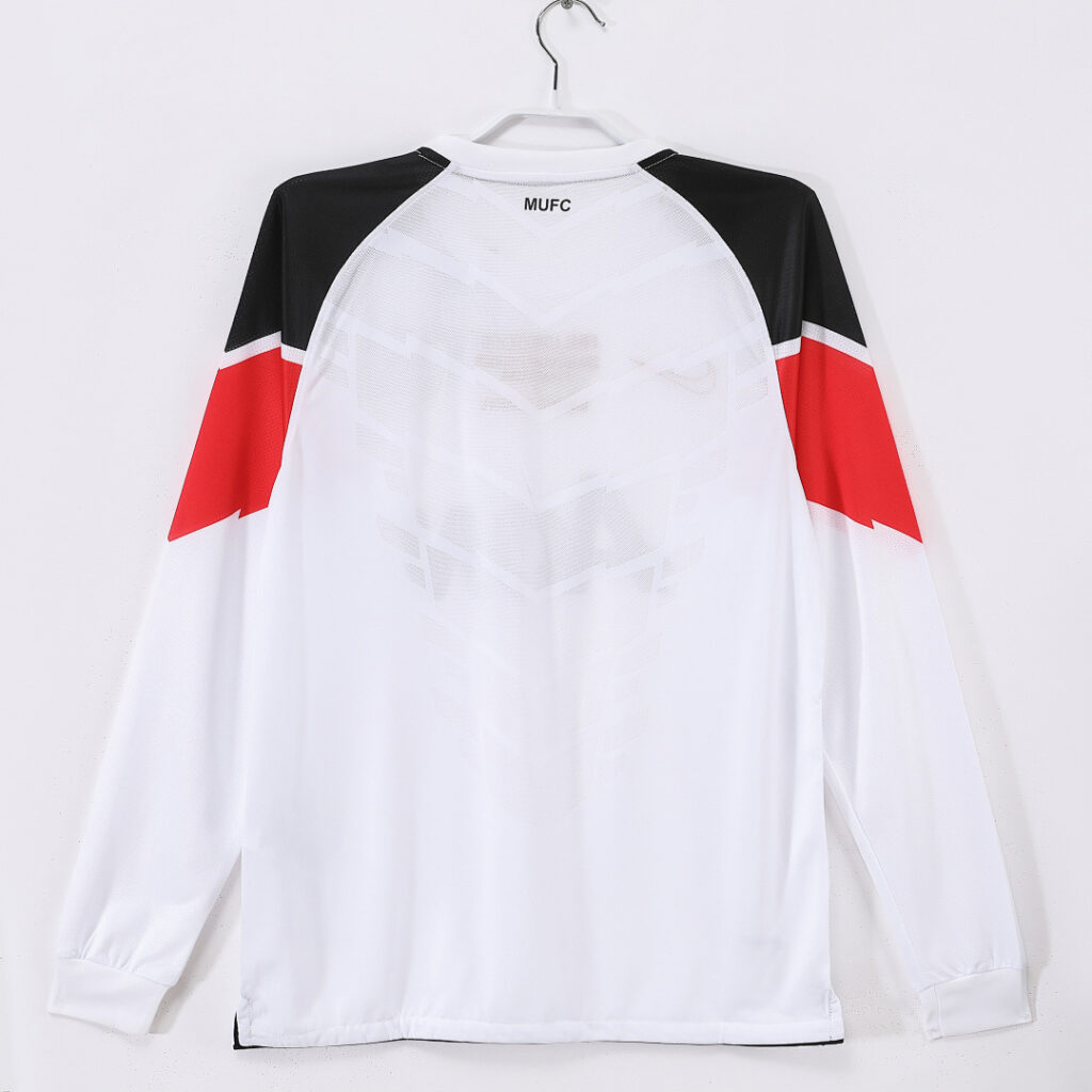 Maillot Manchester United Extérieur 2010/11 Blanc - Manches Longues