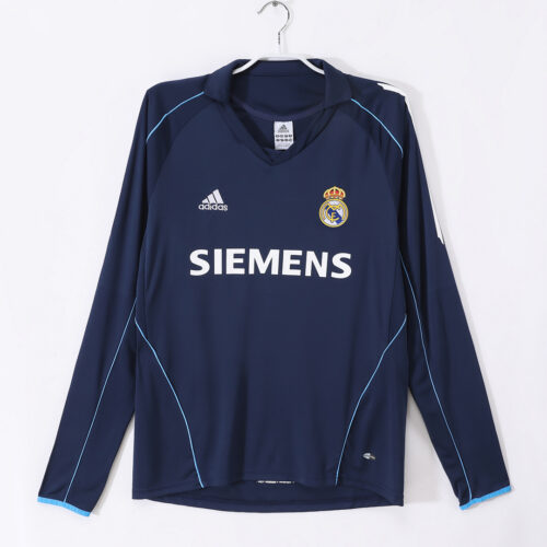 Maillot Real Madrid Extérieur 2005/06 Bleu - Manches Longues