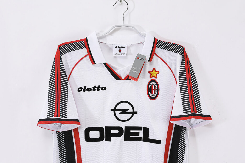 Maillot AC Milan Extérieur 1997/98 Blanc