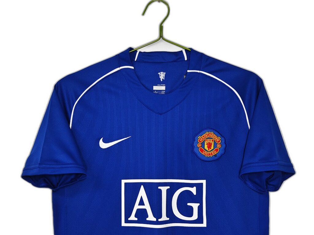 Maillot Manchester United Gardien 2007/08 Bleu