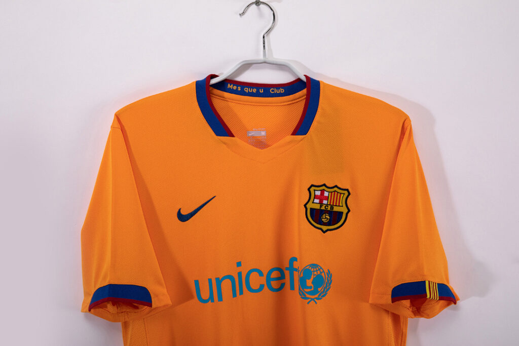 Maillot FC Barcelone Extérieur 2006/07 Orange