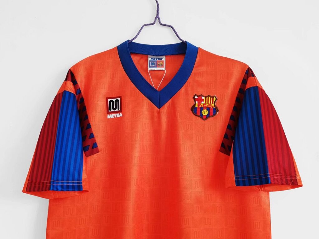 Maillot FC Barcelone Extérieur 1991/92 Orange