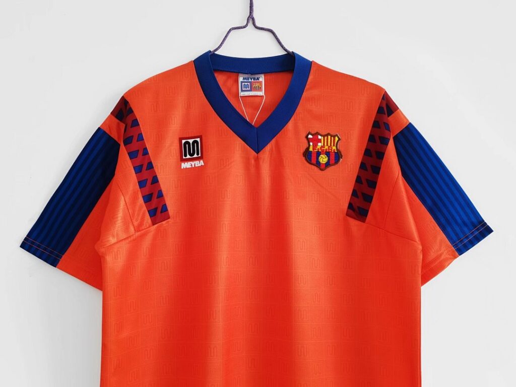 Maillot FC Barcelone Extérieur 1991/92 Orange