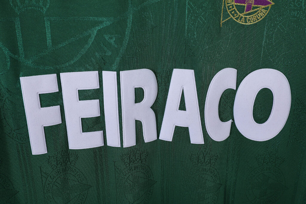 Maillot Deportivo La Coruña Extérieur 1999/00 Vert - Manches Longues