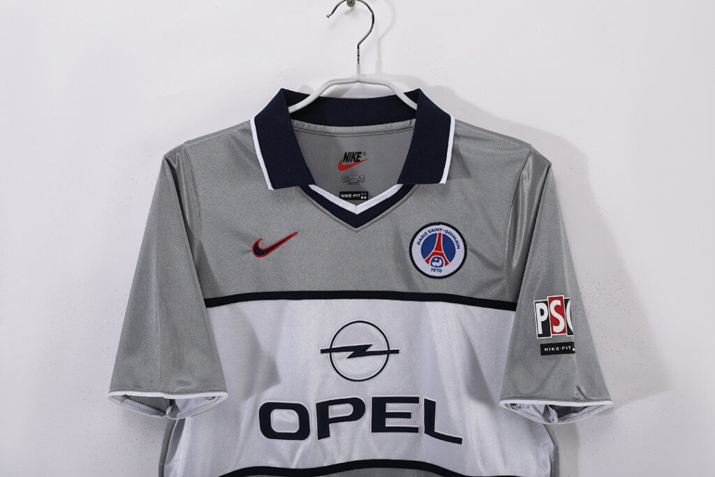Maillot Paris Saint-Germain Extérieur 2000/01 Gris
