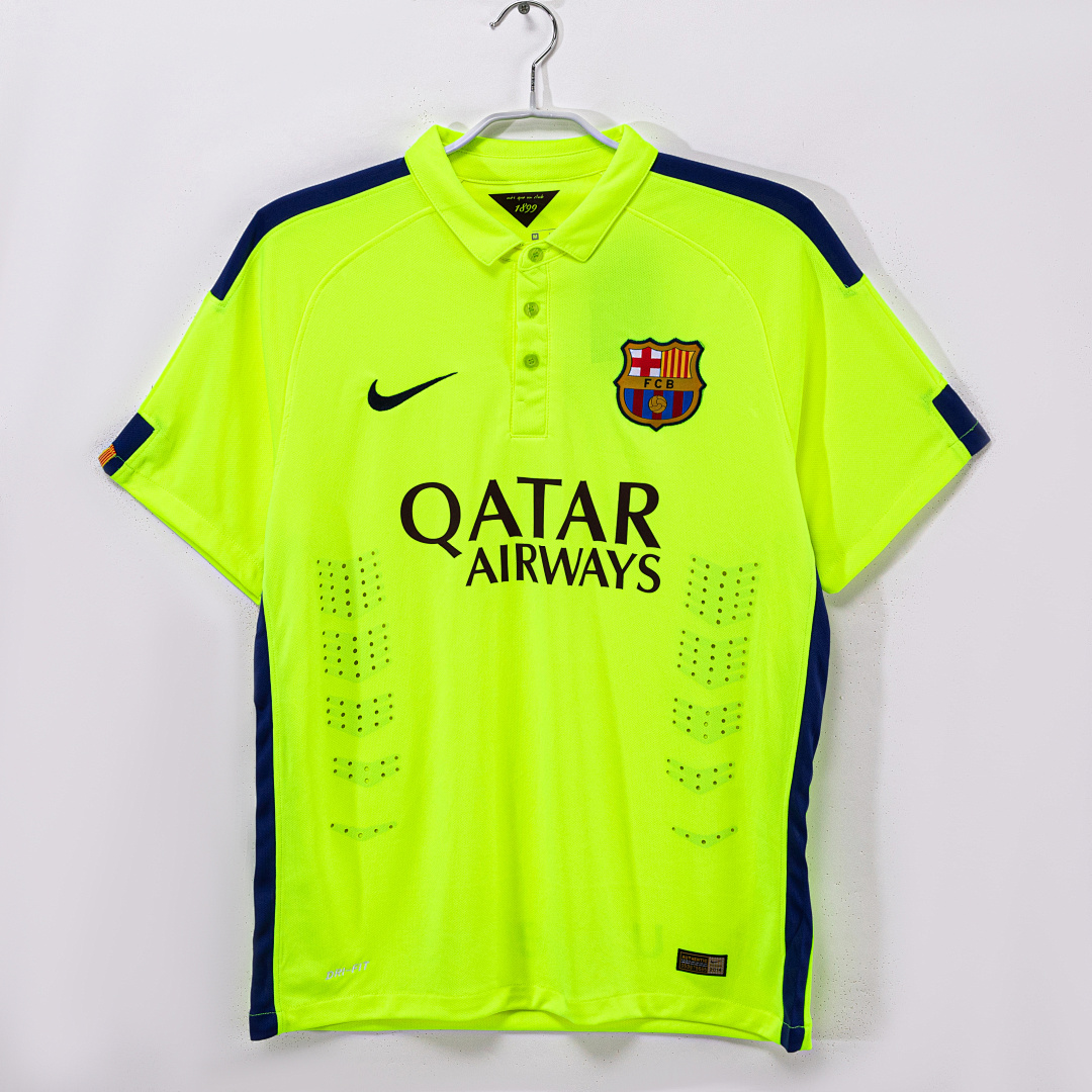 Maillot FC Barcelone Third 2014/15 Vert Fluo