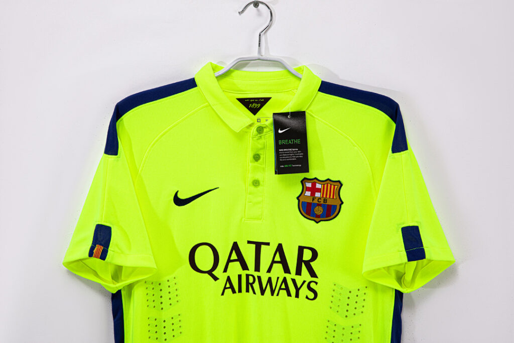 Maillot FC Barcelone Third 2014/15 Vert Fluo