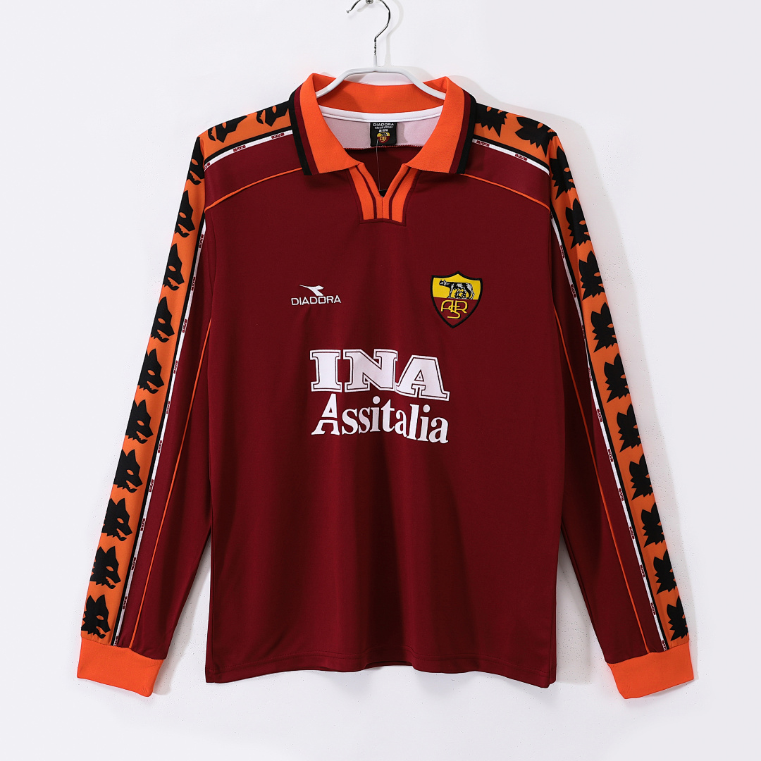 Maillot AS Roma Domicile 1998/99 - Manches Longues