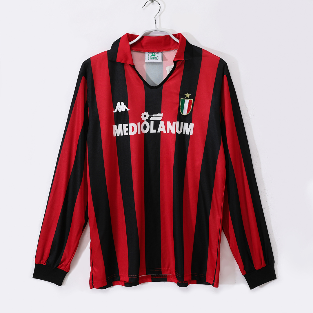 Maillot AC Milan Domicile 1988/89 - Manches Longues
