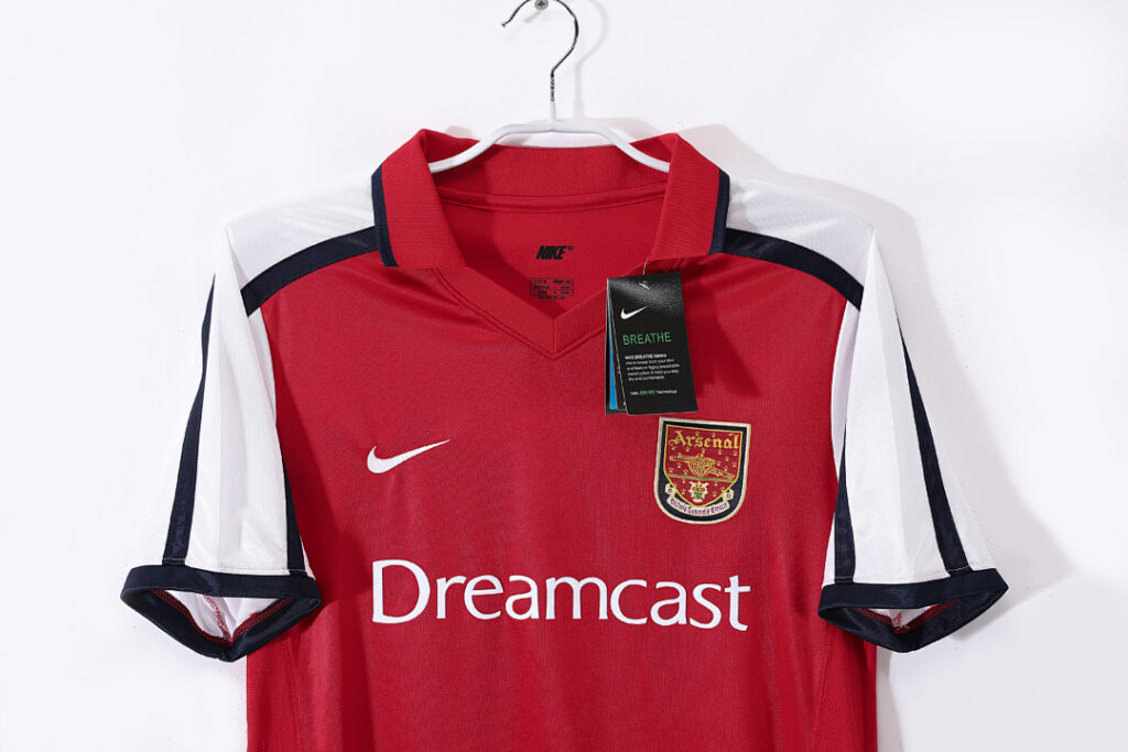 Maillot Arsenal Domicile 2001/02