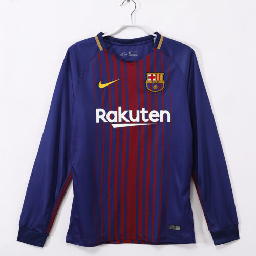 Maillot FC Barcelone Domicile 2017/18 - Manches Longues