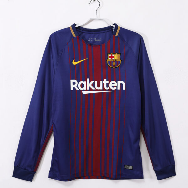 Maillot FC Barcelone Domicile 2017/18 - Manches Longues