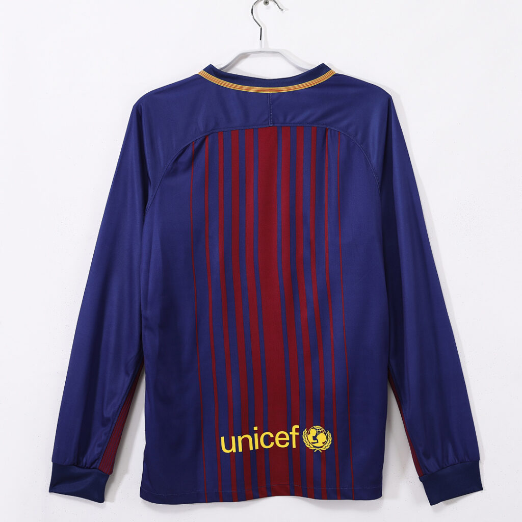 Maillot FC Barcelone Domicile 2017/18 - Manches Longues