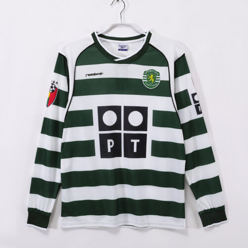 Maillot Sporting Lisbonne Domicile 2001/03 - Manches Longues