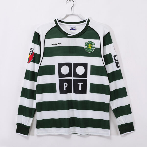 Maillot Sporting Lisbonne Domicile 2001/03 - Manches Longues