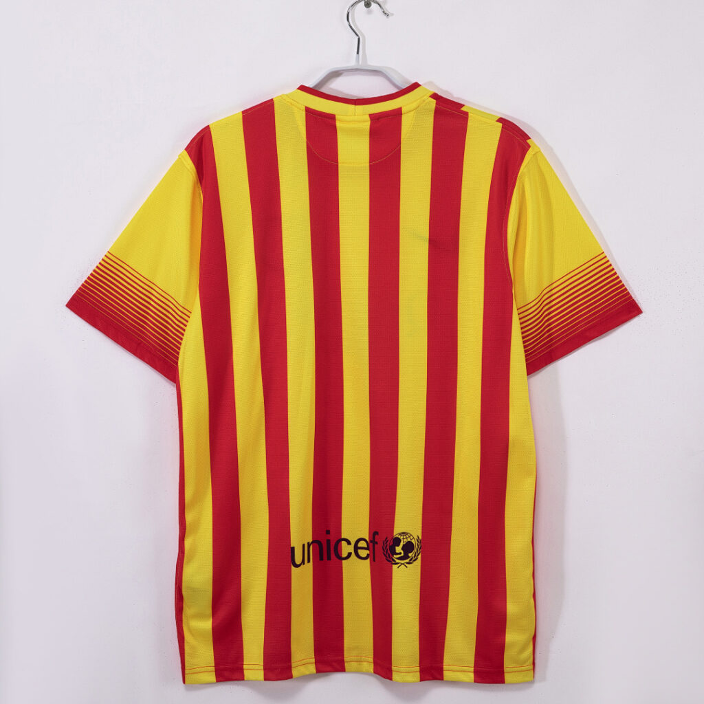 Maillot FC Barcelone Extérieur 2013/14 Jaune