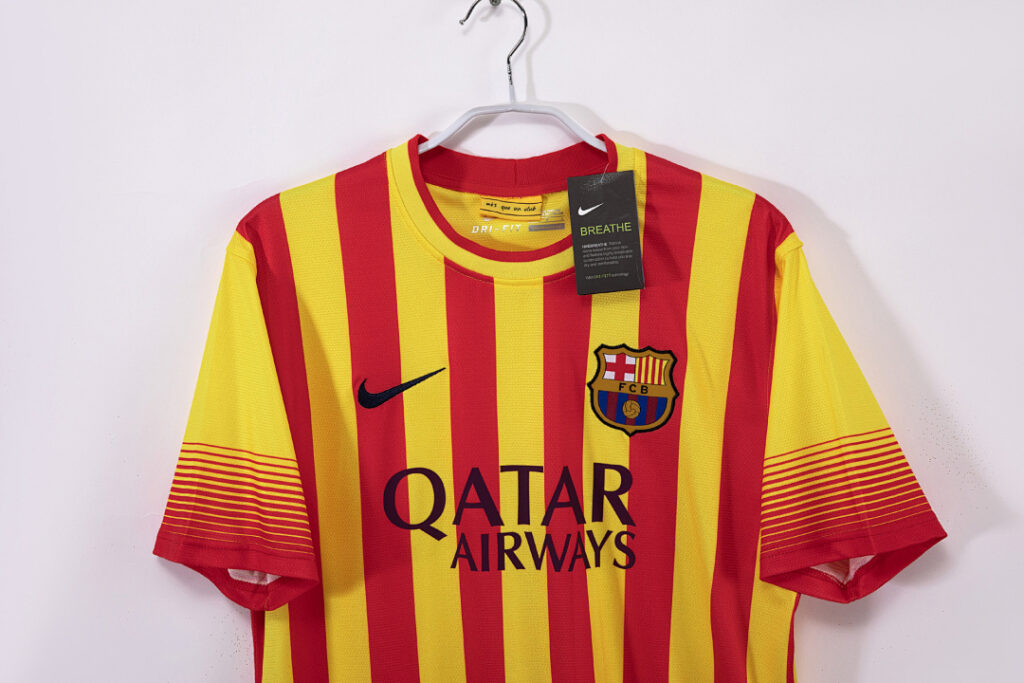 Maillot FC Barcelone Extérieur 2013/14 Jaune