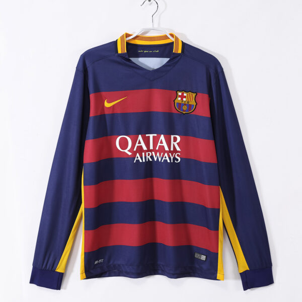 Maillot FC Barcelone Domicile 2015/16 - Manches Longues
