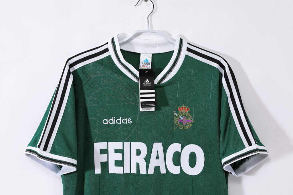 Maillot Deportivo La Coruña Extérieur 1999/00 Vert