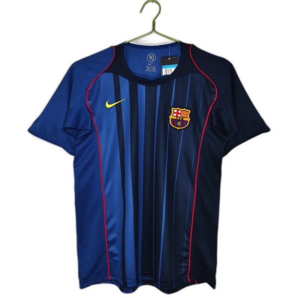 Maillot FC Barcelone Extérieur 2004/05 Bleu