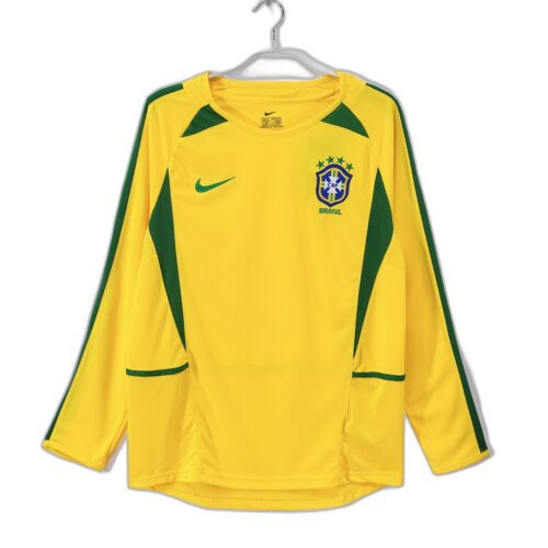 Maillot Brésil Domicile 2002 - Manches Longues