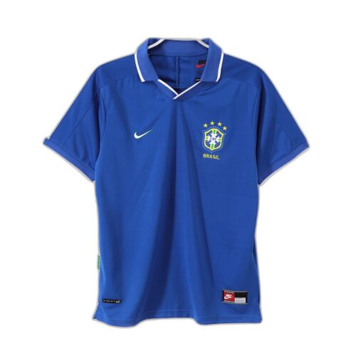 Maillot Brésil Extérieur 1997 Bleu