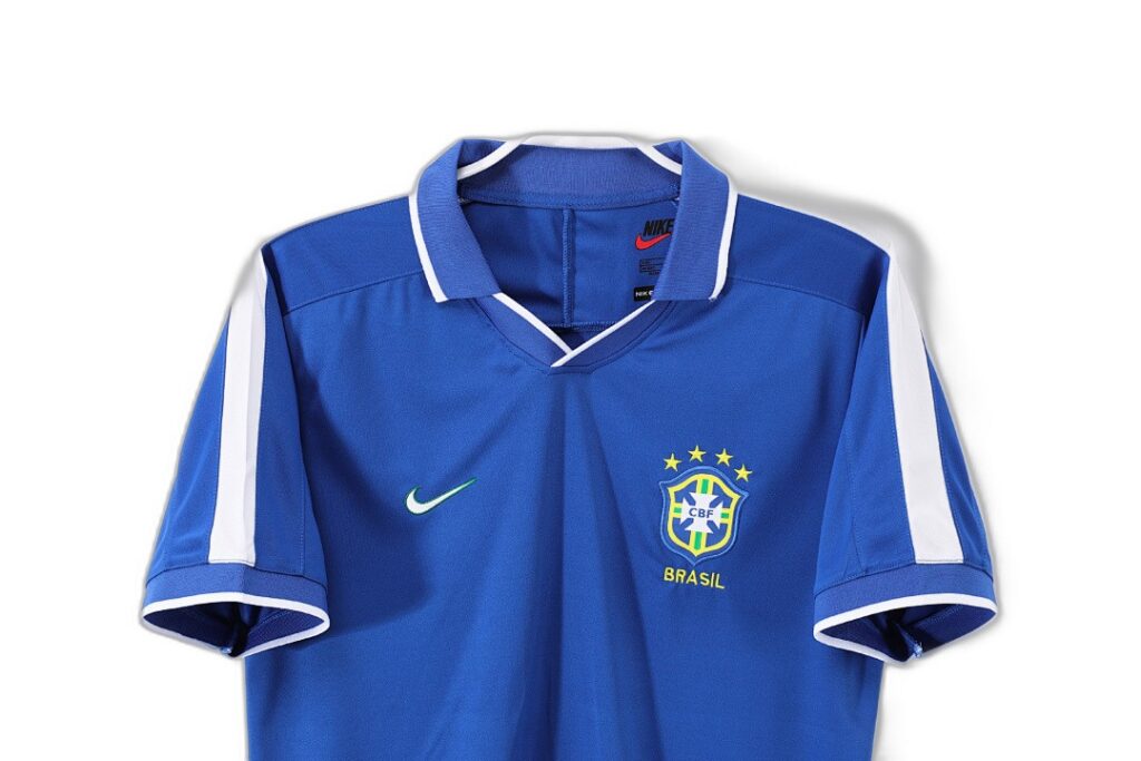 Maillot Brésil Extérieur 1997 Bleu