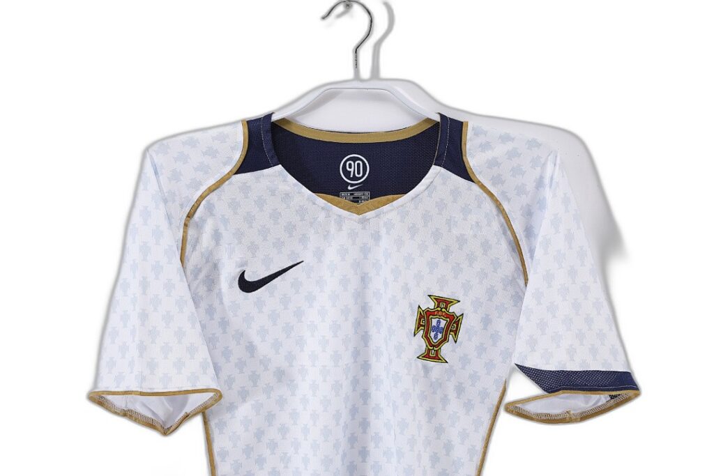 Maillot Portugal Extérieur 2004 Blanc