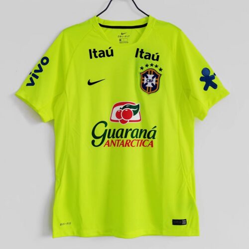 Maillot Brésil Entraînement 2020 Vert Fluo